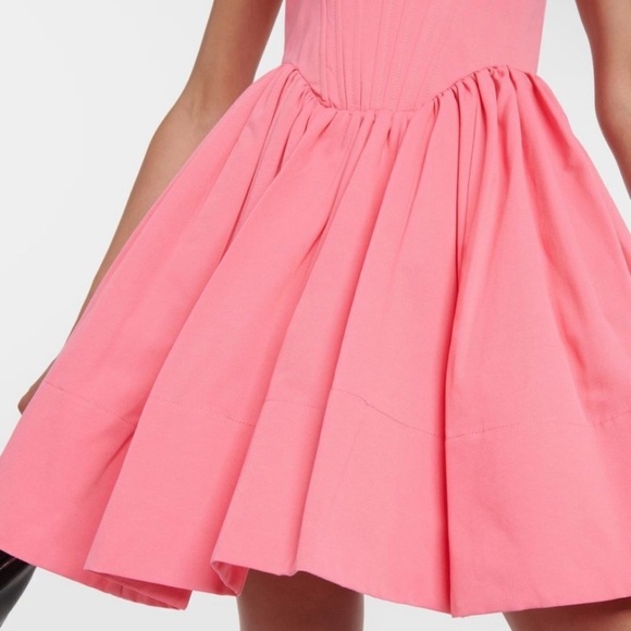 NWT STAUD Landscape Corset Mini Dress in Pink Lollipop - Picture 5 of 13